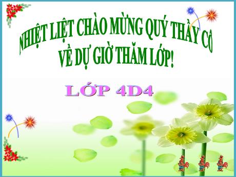Bài giảng Tiếng Anh 4 - Theme 3: Body and face - Lesson 3
