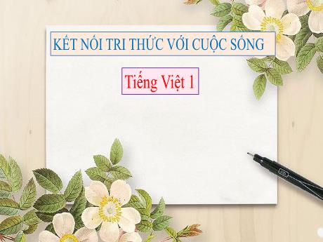 Bài giảng Tiếng Việt 1 (Kết nối tri thức) - Chủ đề 7: Thế giới trong mắt em - Bài 5: Những cánh cò