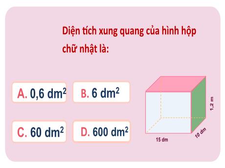 Bài giảng Toán 5 (Kết nối tri thức) - Bài 51: Diện tích xung quanh. Diện tích lập phương (Tiết 1)