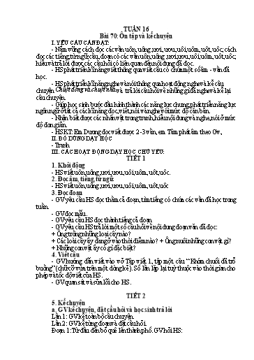 Kế hoạch bài dạy Lớp 1A - Tuần 16 Năm học 2023-2024