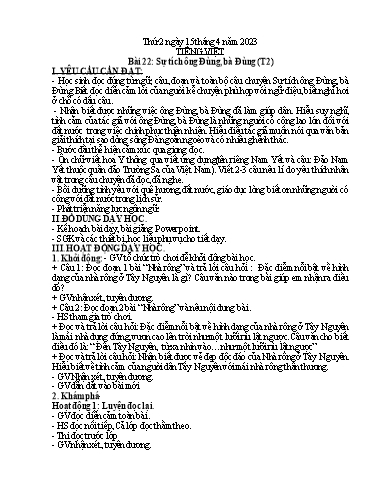 Kế hoạch bài dạy Lớp 3A - Tuần 32 Năm học 2023-2024