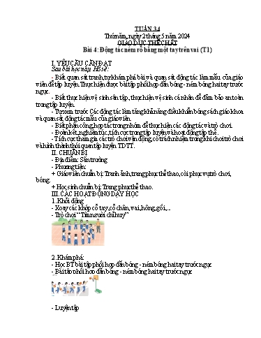 Kế hoạch bài dạy Lớp 4A - Tuần 34 Năm học 2023-2024