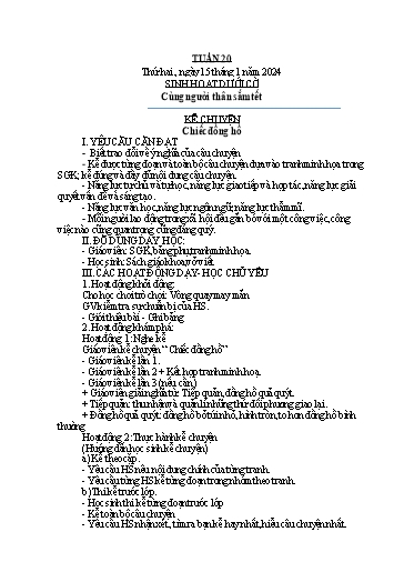 Kế hoạch bài dạy Lớp 5A - Tuần 20 Năm học 2023-2024