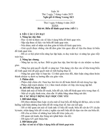 Kế hoạch bài dạy Lớp 5A - Tuần 30 Năm học 2024-2025