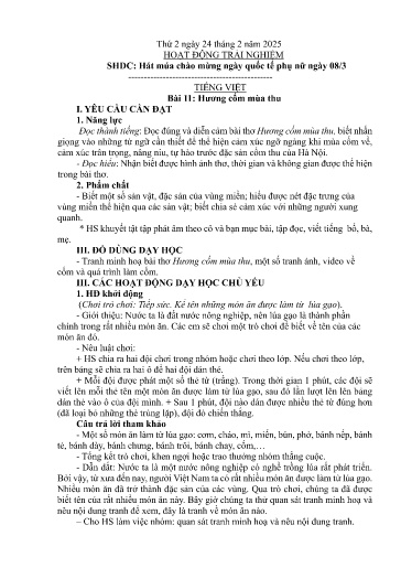 Kế hoạch bài dạy Lớp 5B - Tuần 24 Năm học 2024-2025